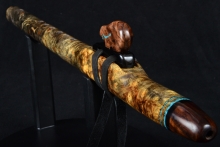 Buckeye Burl Native American Flute, Minor, Mid A-4, #F4B